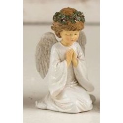 Englepiger knlende med grn krans - La Vida